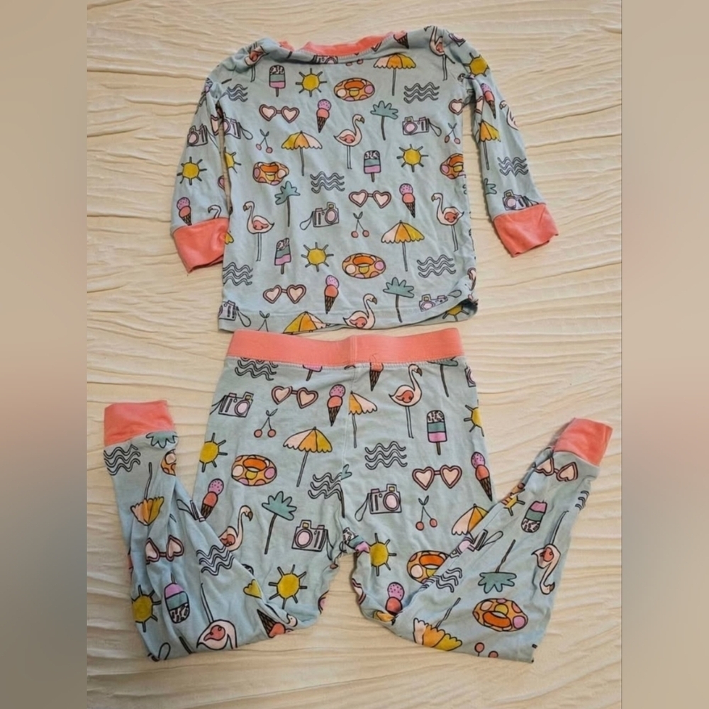 Little Sleepies Pool Party Summer Pajama Set - Picture 2 of 5